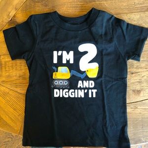 Two year old birthday shirt from Port & Company